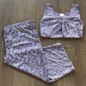 NWOT purple animal print pajama PJ set plus size